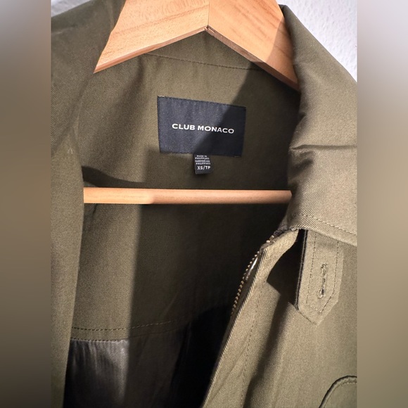 Club Monaco Men’s Army Green Jacket size XS - Picture 5 of 8